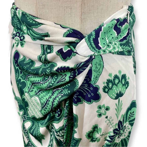 ETRO Tree Of Life High Slit Maxi Sarong Wrap Skirt Sz:42/Medium Spring 2022 - Picture 6 of 14